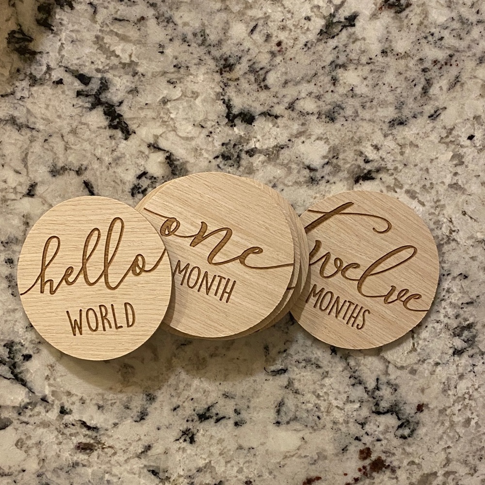 Wooden Milestone Discs